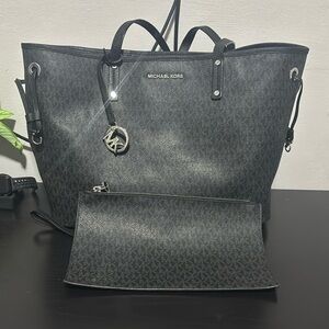 Michael Kors Black Tote Purse with Wallet